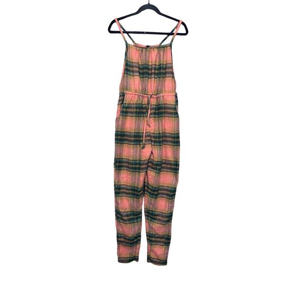 Urban Outfitters Pants - Urban Outfitters Out From Under Jumpsuit Romper Plaid Cozy Loungewear Overalls